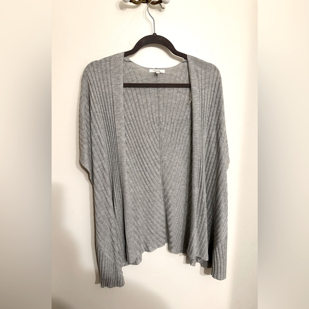 Maurice’s Gray Short Sleeve Cardigan 2X
